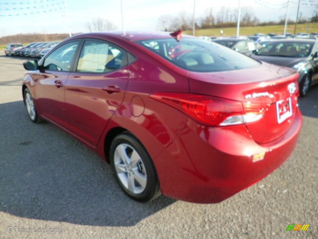 2013 Elantra GLS - Red / Gray photo #5