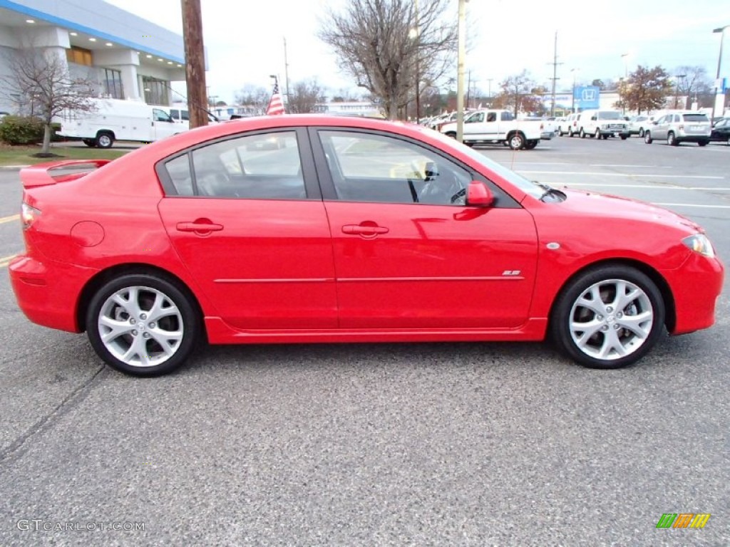 2008 MAZDA3 s Grand Touring Sedan - True Red / Black photo #4