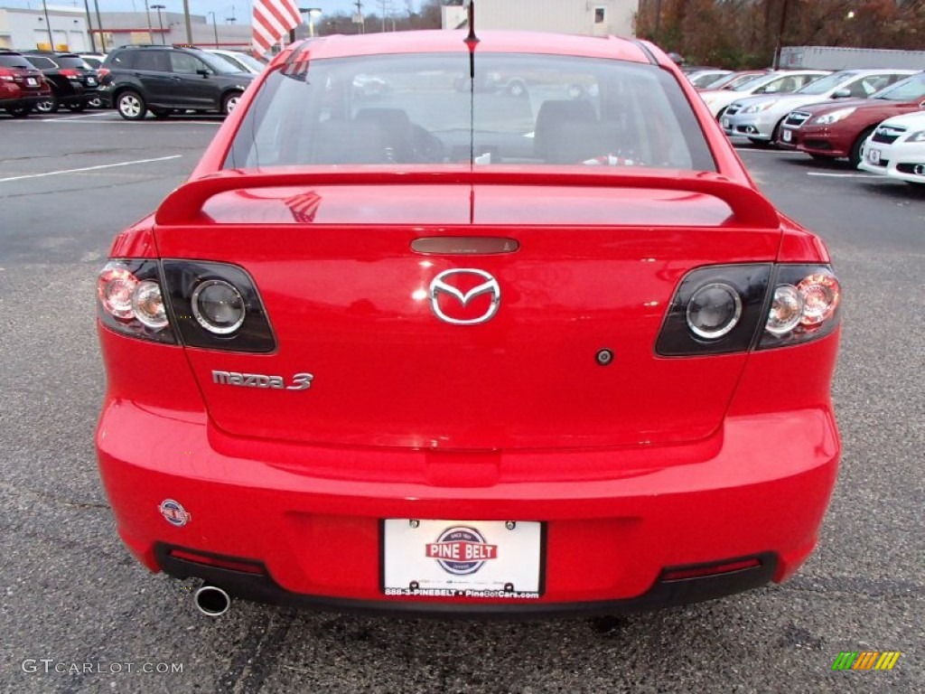 2008 MAZDA3 s Grand Touring Sedan - True Red / Black photo #8