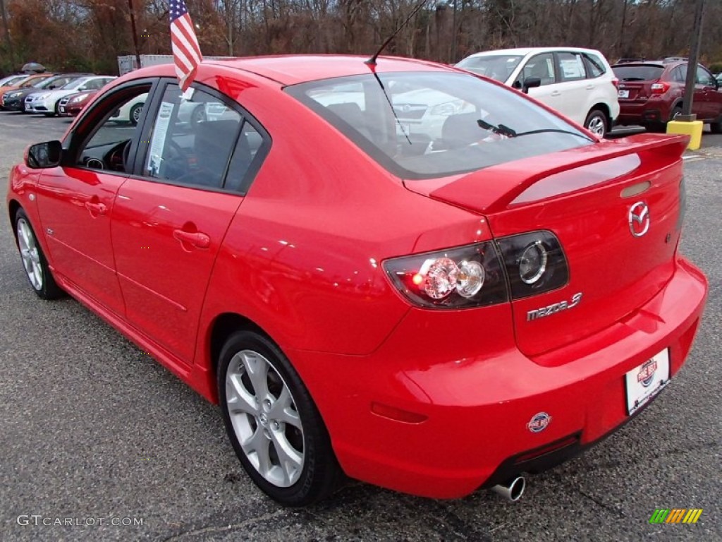 2008 MAZDA3 s Grand Touring Sedan - True Red / Black photo #9