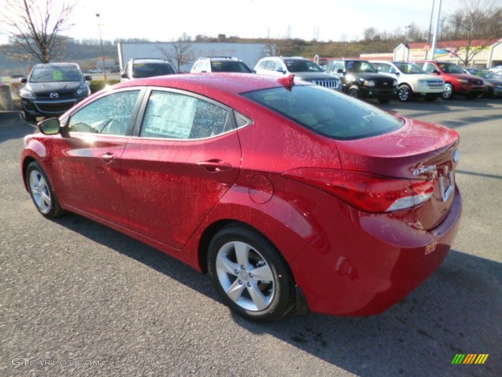 2013 Elantra GLS - Red / Beige photo #5