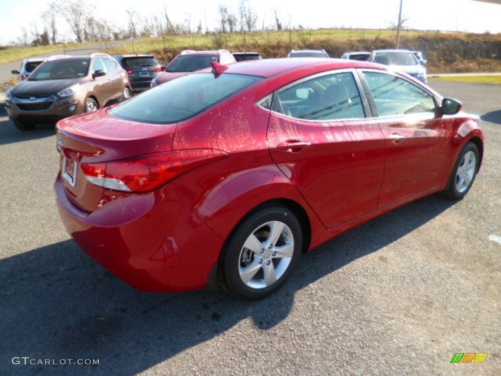 2013 Elantra GLS - Red / Beige photo #6