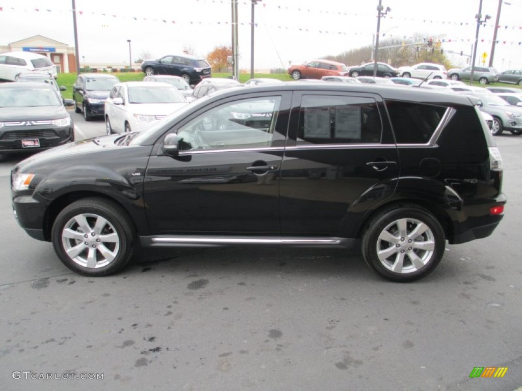 Labrador Black Metallic 2012 Mitsubishi Outlander GT S AWD Exterior Photo #88226256