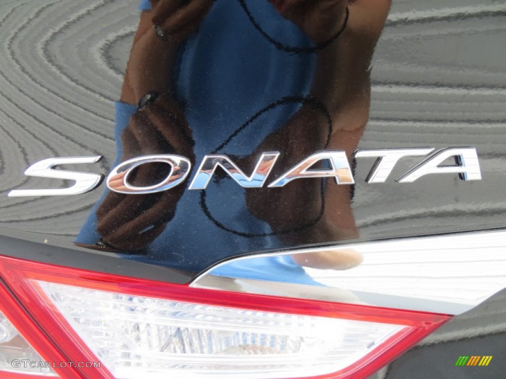 2014 Sonata SE - Phantom Black Metallic / Black photo #13