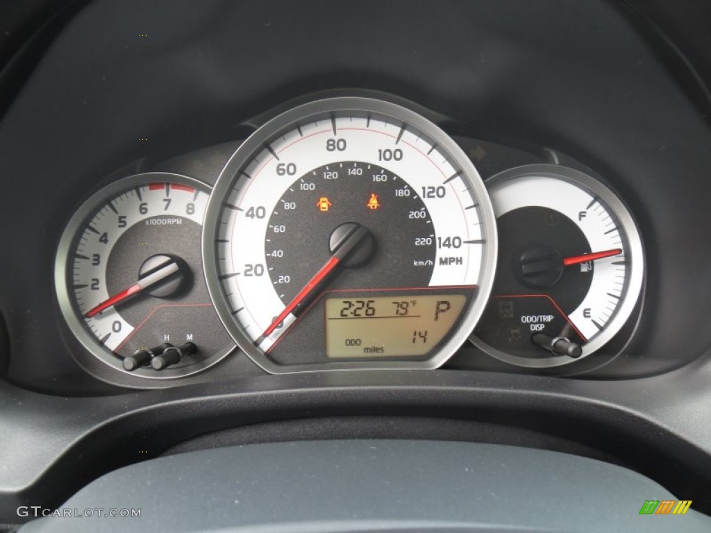 2014 Toyota Yaris SE 5 Door Gauges Photos