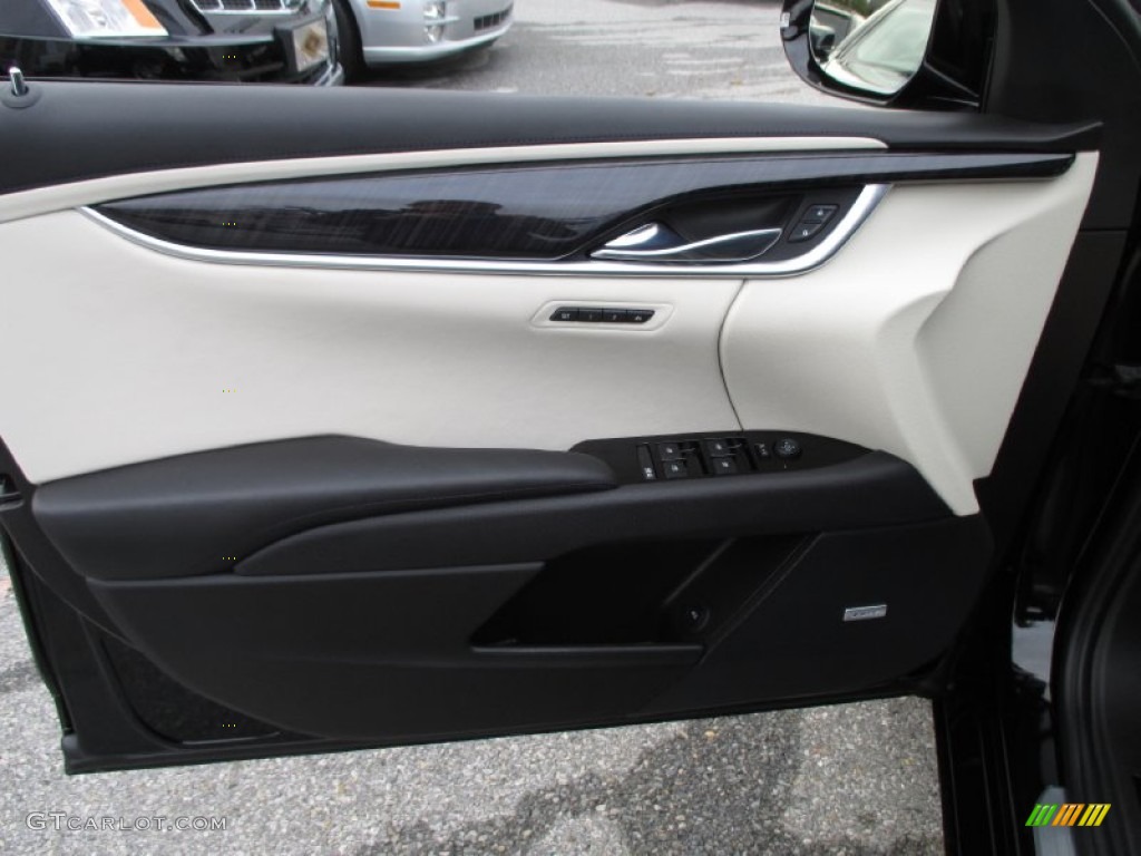 2014 Cadillac XTS Vsport Platinum AWD Platinum Jet Black/Light Wheat Opus Full Leather Door Panel Photo #88229873
