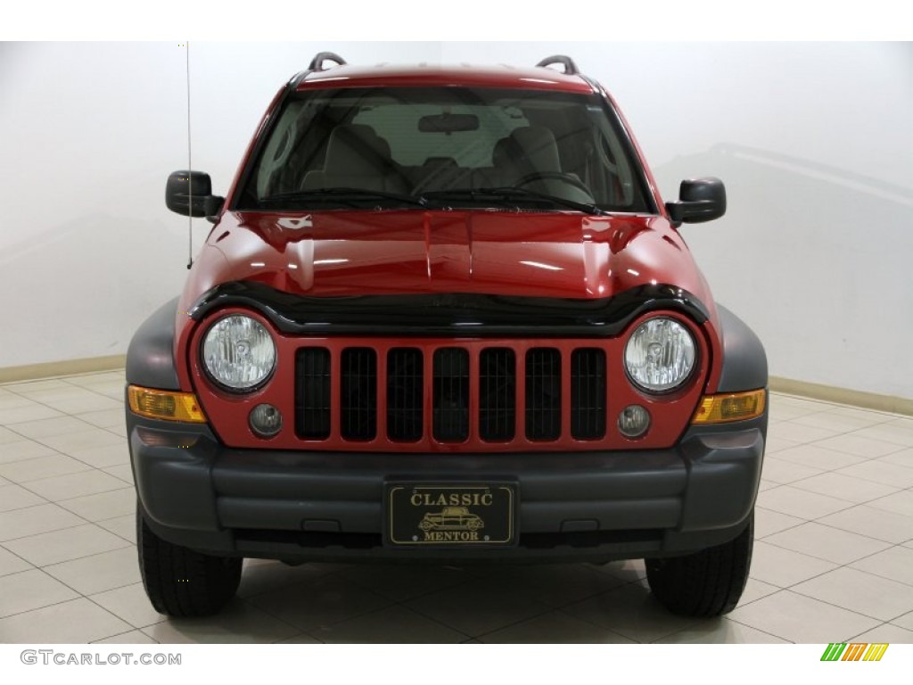 2006 Liberty CRD Sport 4x4 - Inferno Red Pearl / Khaki photo #2