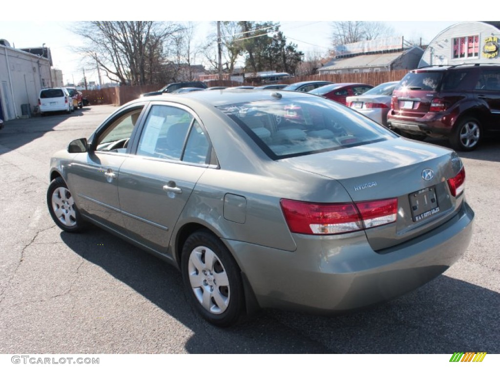 2008 Sonata GLS - Natural Khaki Green / Beige photo #10