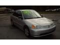 2001 Satin Silver Metallic Honda Civic LX Sedan  photo #3