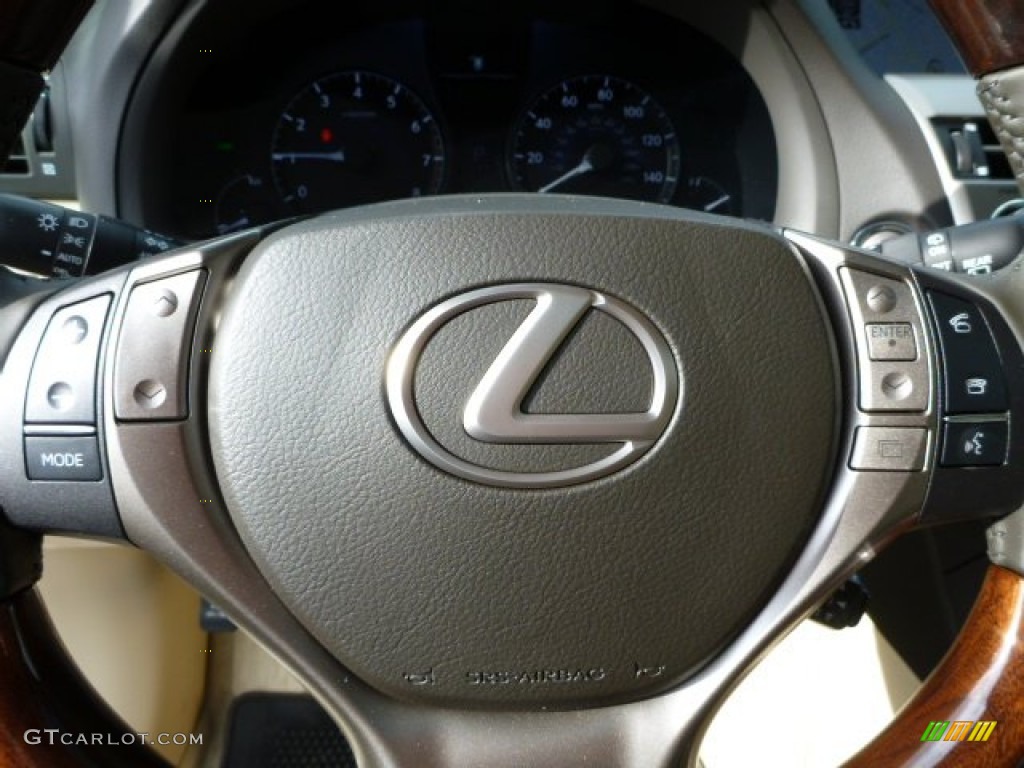 2014 Lexus RX 350 AWD Parchment Steering Wheel Photo #88232740