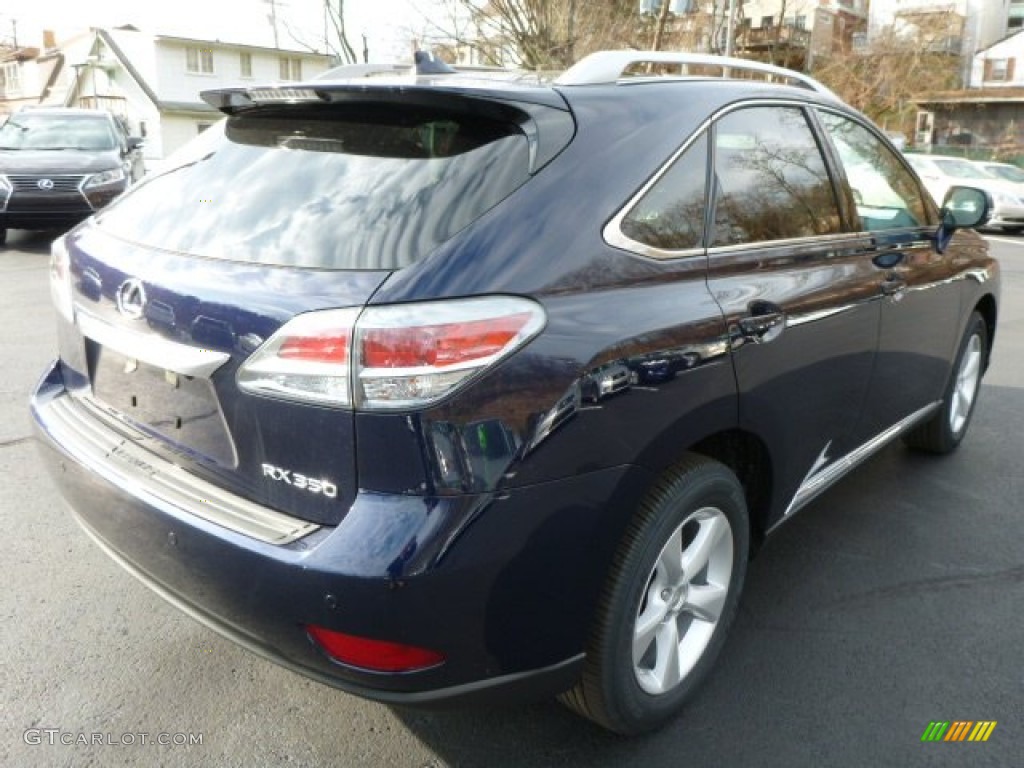 2014 RX 350 AWD - Deep Sea Mica / Black photo #4