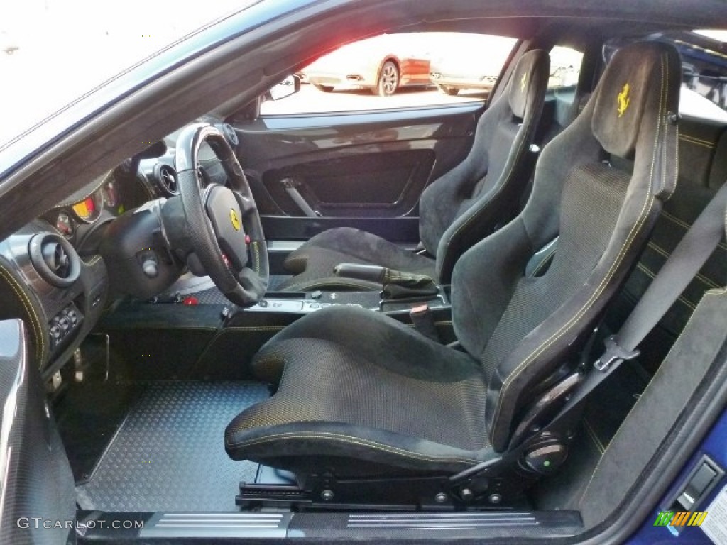 Black Interior 2008 Ferrari F430 Scuderia Coupe Photo #88233576