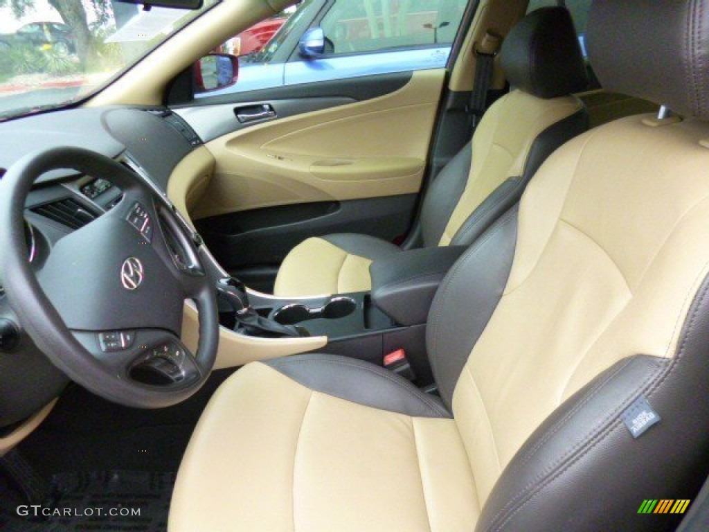 2011 Sonata Hybrid - Venetian Red / Camel photo #7