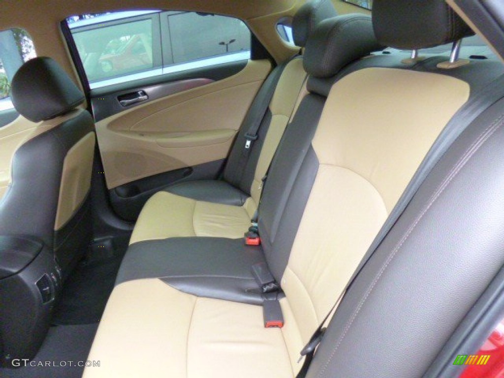 2011 Sonata Hybrid - Venetian Red / Camel photo #11