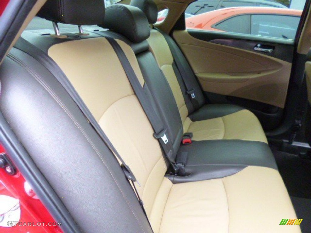 2011 Sonata Hybrid - Venetian Red / Camel photo #12