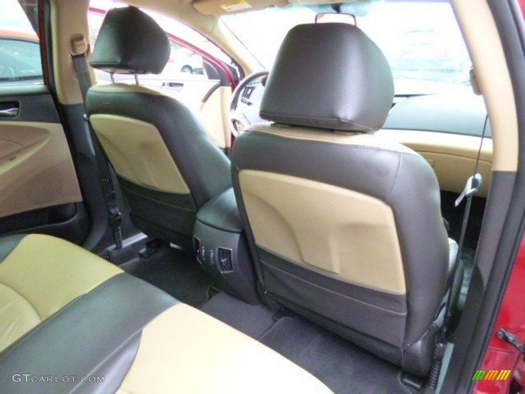 2011 Sonata Hybrid - Venetian Red / Camel photo #13