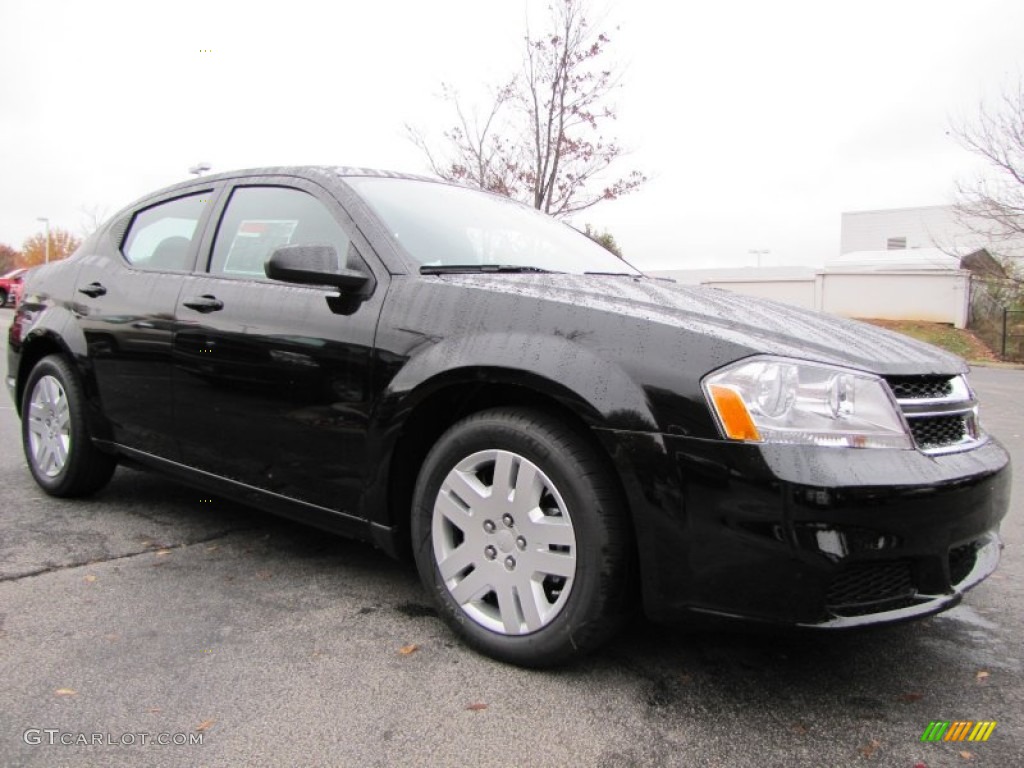 Black Clear Coat 2014 Dodge Avenger SE Exterior Photo #88235124