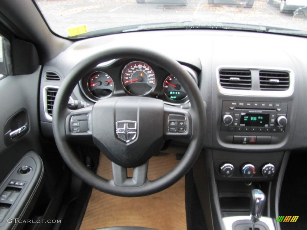 2014 Dodge Avenger SE Black Dashboard Photo #88235223