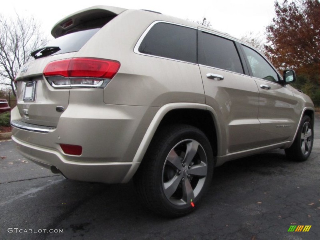 2014 Grand Cherokee Overland - Cashmere Pearl / Overland Nepal Jeep Brown Light Frost photo #3