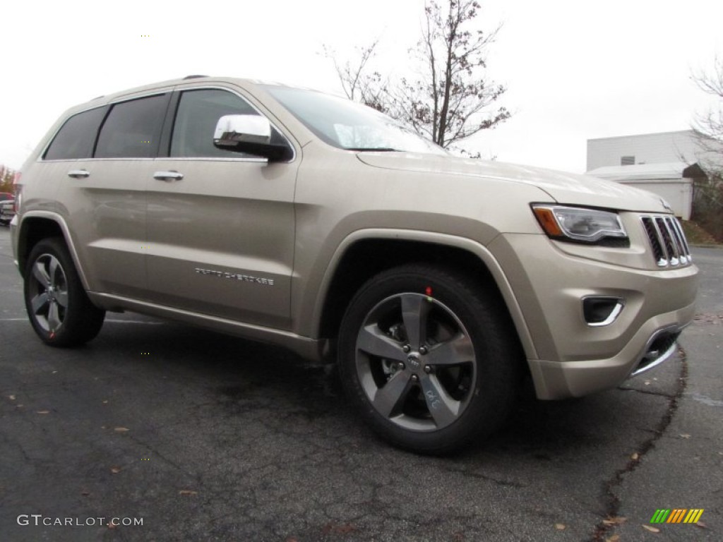 2014 Grand Cherokee Overland - Cashmere Pearl / Overland Nepal Jeep Brown Light Frost photo #4