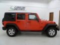 2013 Rock Lobster Red Jeep Wrangler Unlimited Sport S 4x4  photo #5