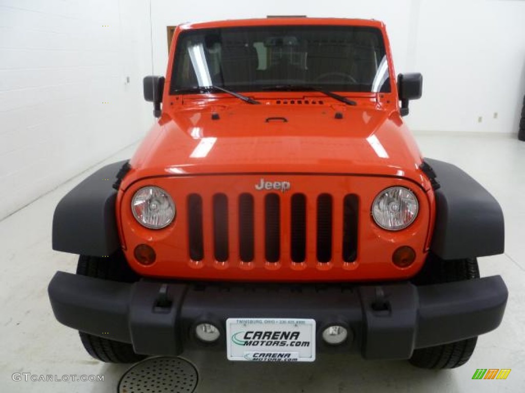 2013 Wrangler Unlimited Sport S 4x4 - Rock Lobster Red / Black photo #16