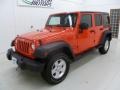 2013 Rock Lobster Red Jeep Wrangler Unlimited Sport S 4x4  photo #30