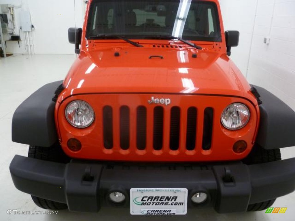 2013 Wrangler Unlimited Sport S 4x4 - Rock Lobster Red / Black photo #32