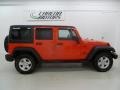 2013 Rock Lobster Red Jeep Wrangler Unlimited Sport S 4x4  photo #33