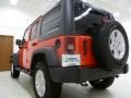 2013 Rock Lobster Red Jeep Wrangler Unlimited Sport S 4x4  photo #34