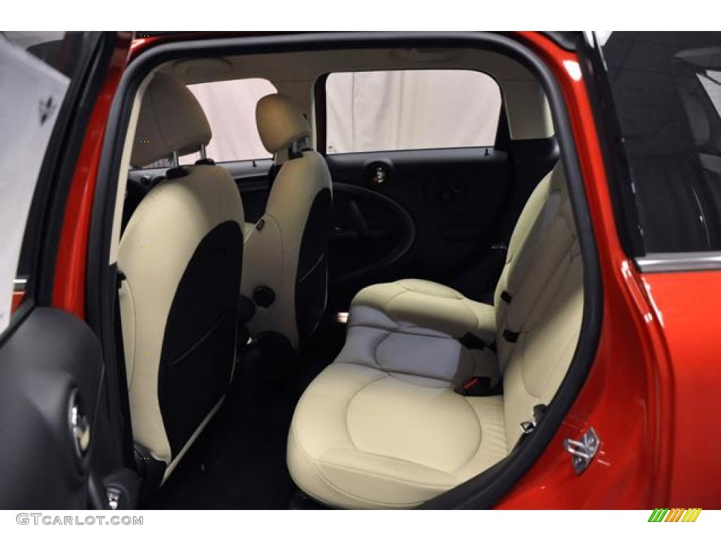 2013 Cooper S Countryman ALL4 AWD - Blazing Red / Polar Beige Gravity Leather photo #22