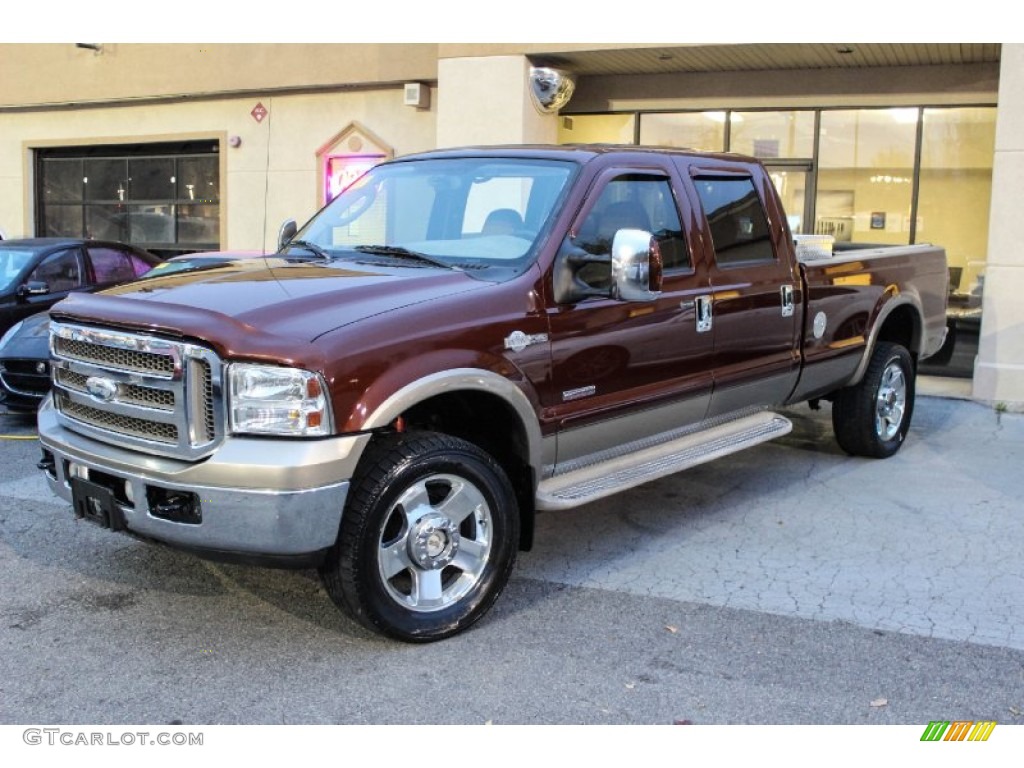 2006 F350 Super Duty King Ranch Crew Cab 4x4 - Dark Copper Metallic / Castano Brown Leather photo #1