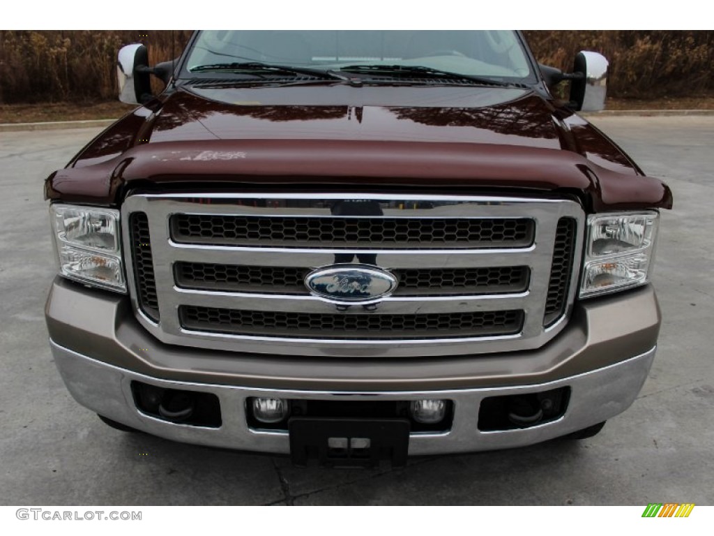 2006 F350 Super Duty King Ranch Crew Cab 4x4 - Dark Copper Metallic / Castano Brown Leather photo #5