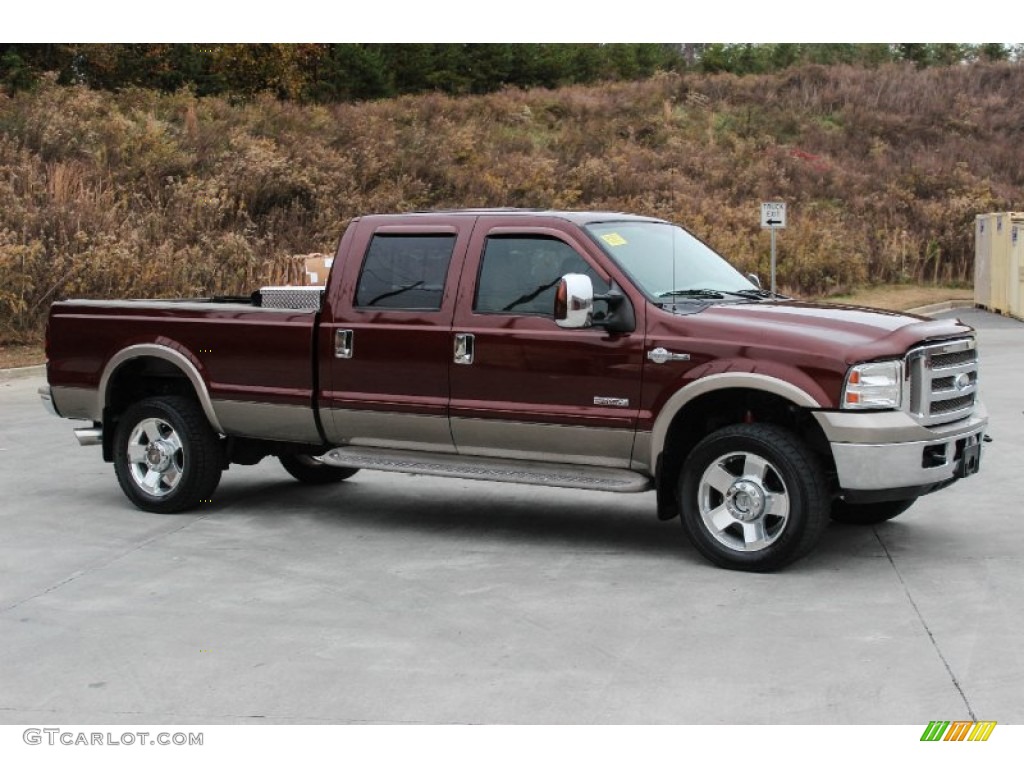 Dark Copper Metallic 2006 Ford F350 Super Duty King Ranch Crew Cab 4x4 Exterior Photo #88238349