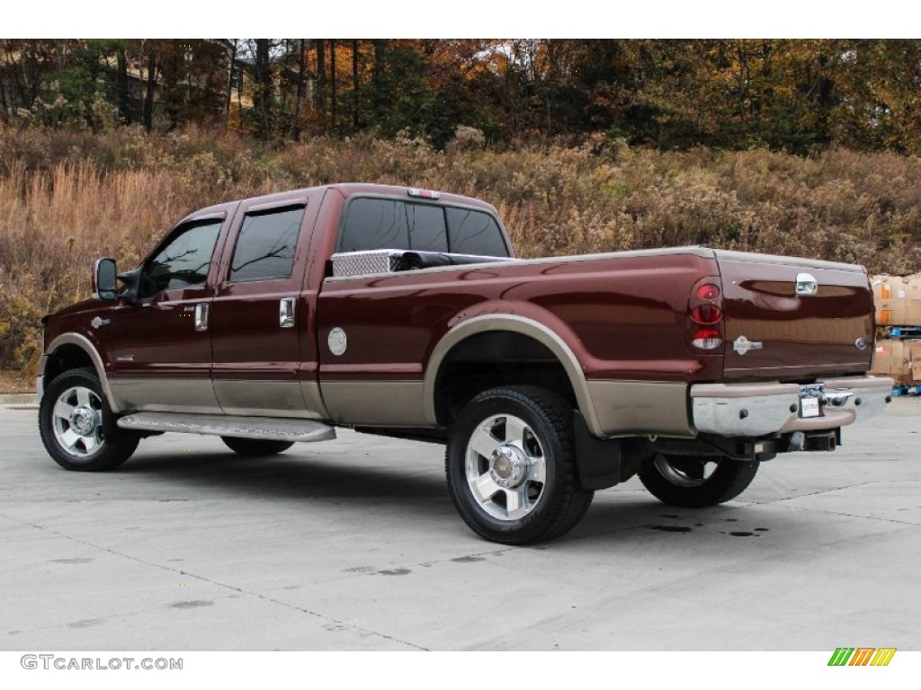 Dark Copper Metallic 2006 Ford F350 Super Duty King Ranch Crew Cab 4x4 Exterior Photo #88238427