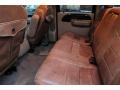 2006 Ford F350 Super Duty Castano Brown Leather Interior Rear Seat Photo