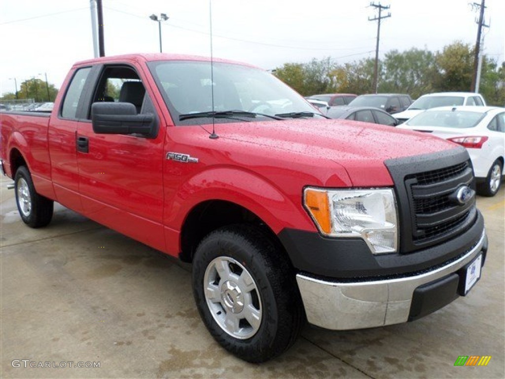 Vermillion Red 2013 Ford F150 XL SuperCab Exterior Photo #88238994