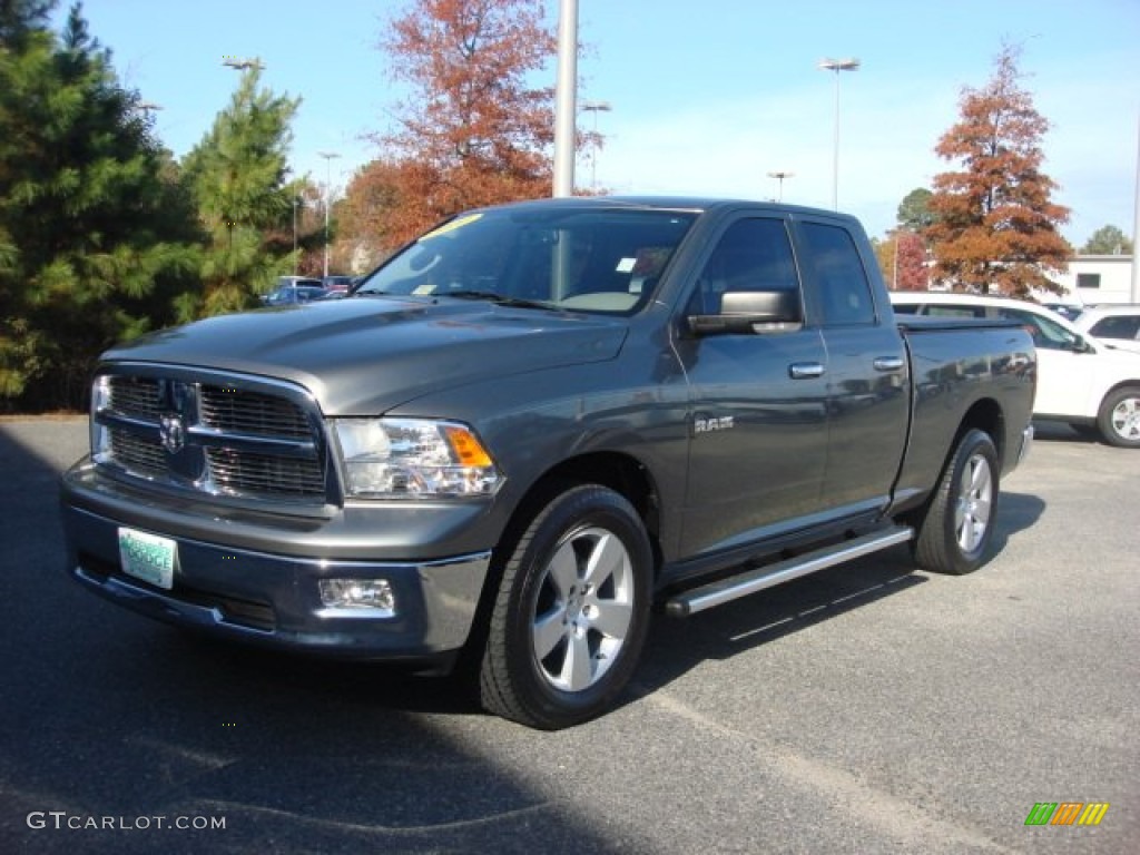 2010 Ram 1500 Lone Star Quad Cab - Mineral Gray Metallic / Dark Slate/Medium Graystone photo #10