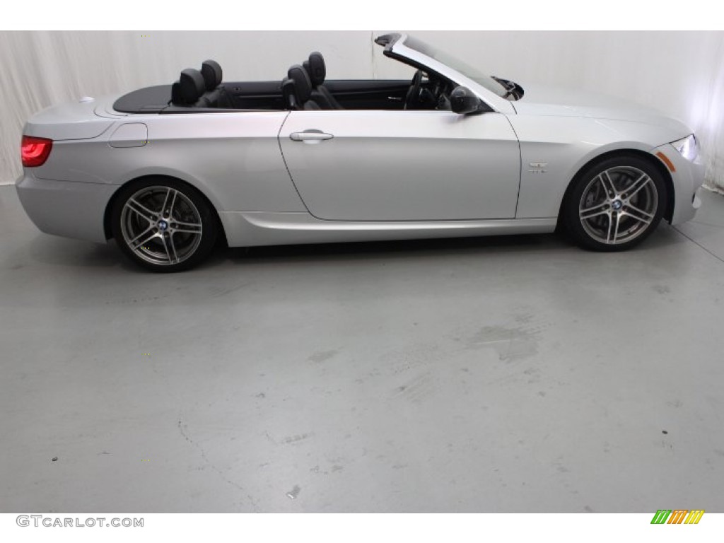 2011 3 Series 335is Convertible - Titanium Silver Metallic / Black photo #7