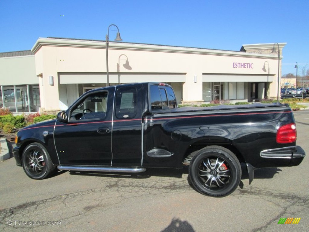 2000 F150 Harley Davidson Extended Cab - Black / Dark Graphite photo #4