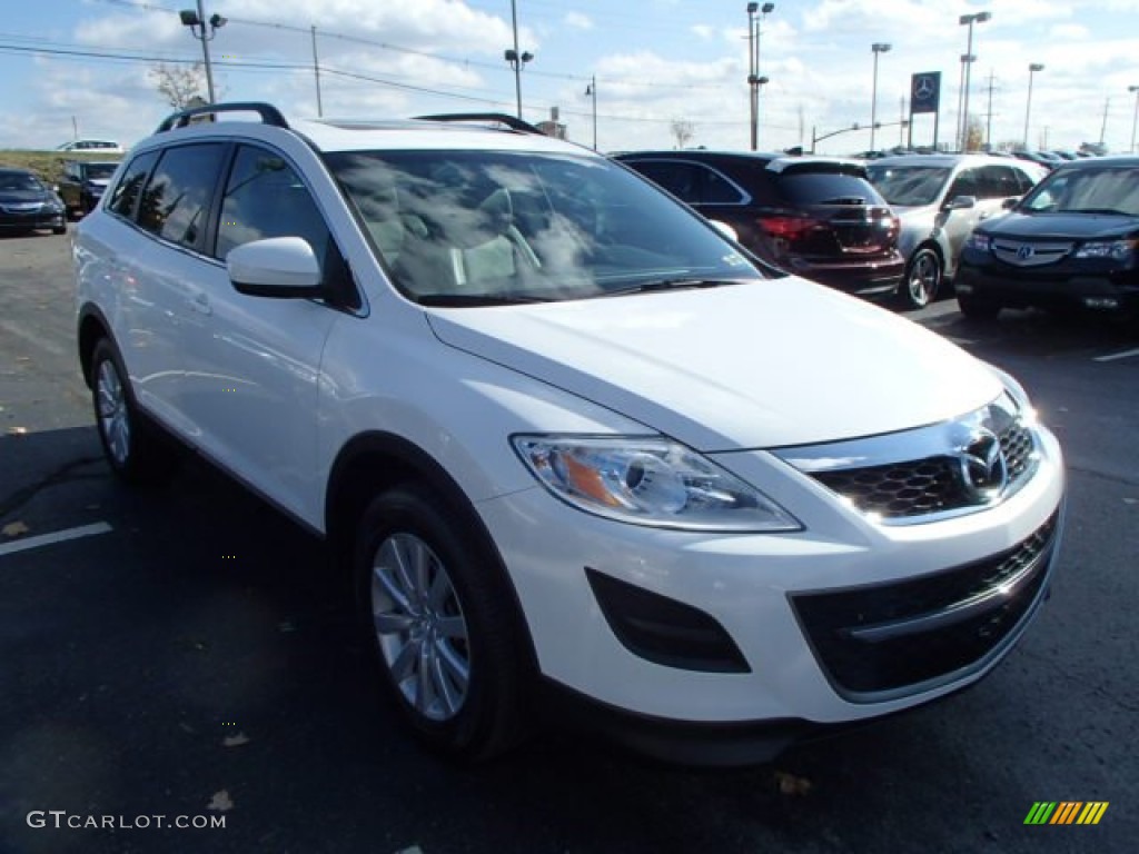 2010 CX-9 Sport AWD - Crystal White Pearl Mica / Black photo #1