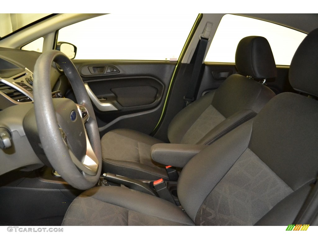 2013 Fiesta SE Hatchback - Lime Squeeze / Charcoal Black photo #13