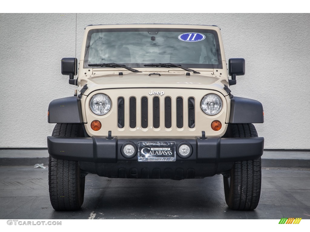 2011 Wrangler Unlimited Sport 4x4 - Sahara Tan / Black photo #2