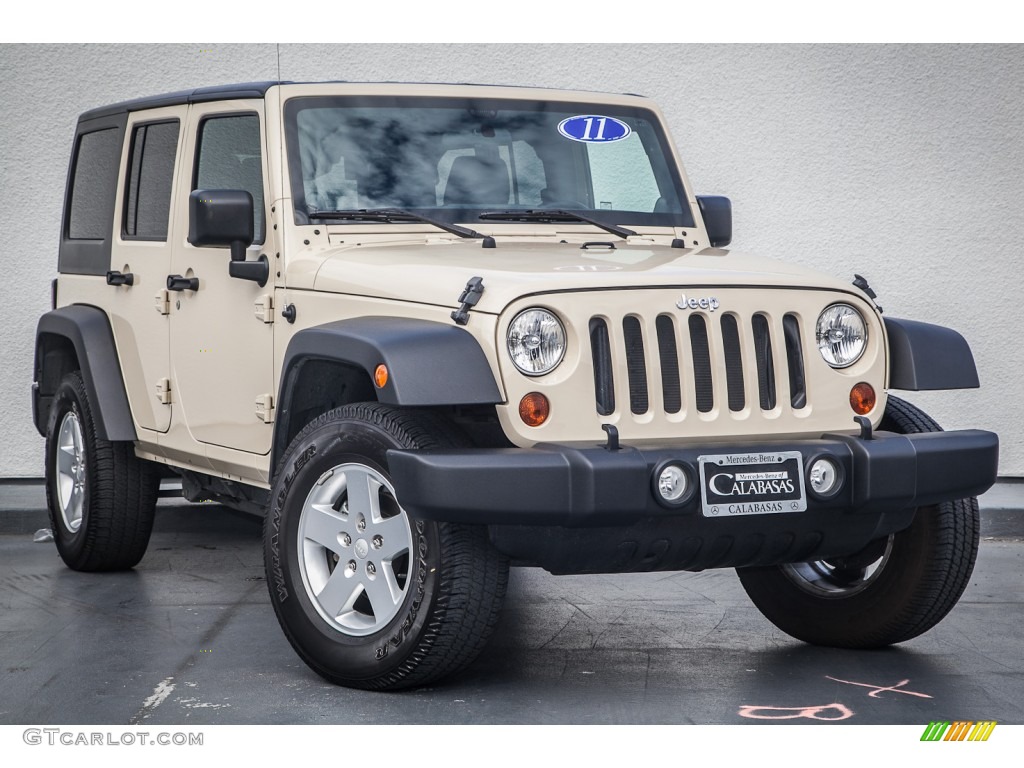2011 Wrangler Unlimited Sport 4x4 - Sahara Tan / Black photo #12