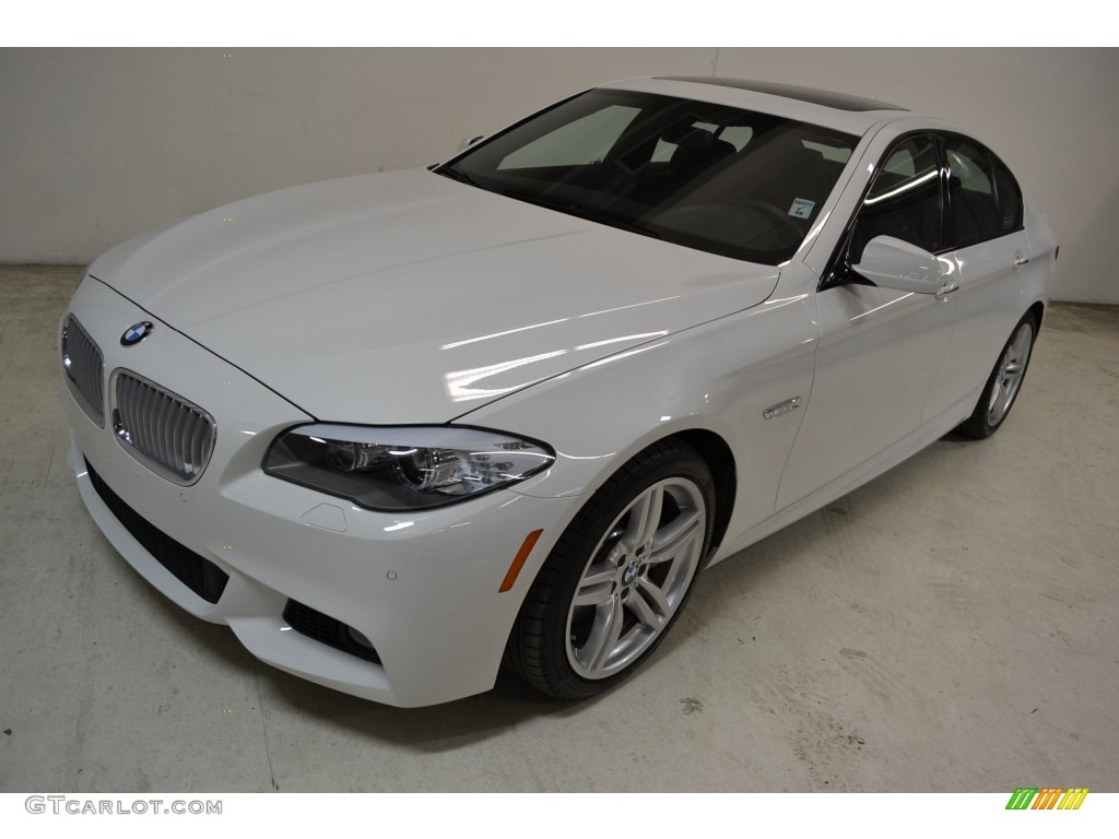 2013 5 Series 550i Sedan - Alpine White / Black photo #8