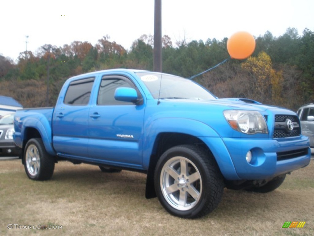 2011 Tacoma V6 TRD Sport PreRunner Double Cab - Speedway Blue / Graphite Gray photo #1