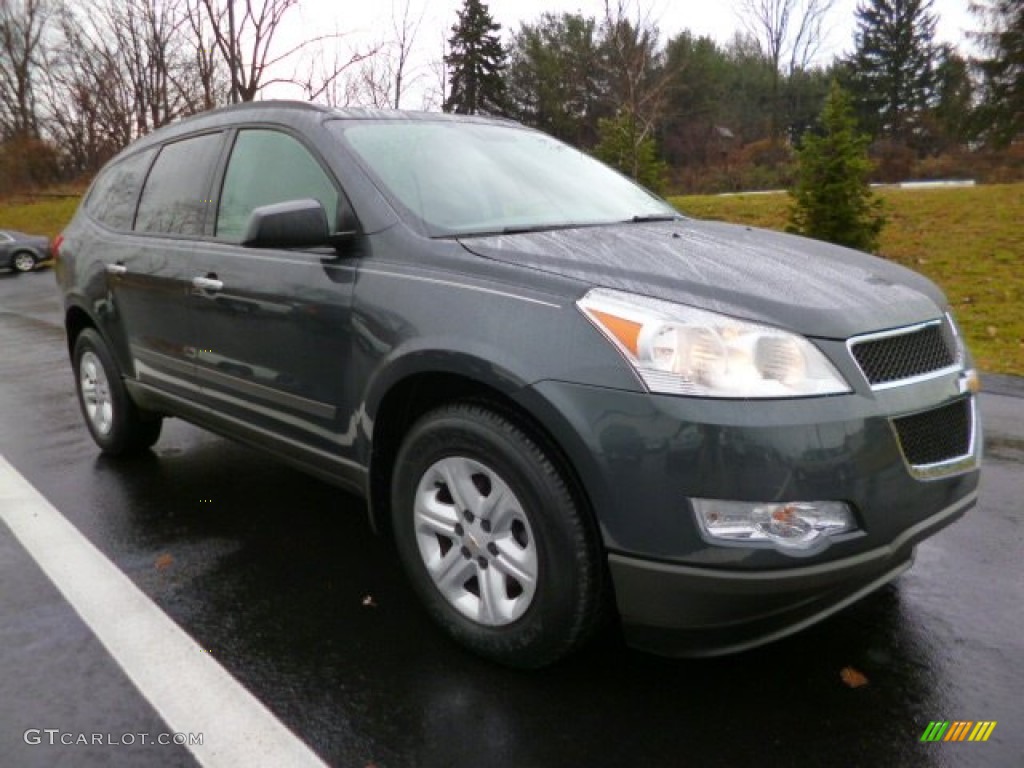 2011 Traverse LS AWD - Cyber Gray Metallic / Dark Gray/Light Gray photo #1