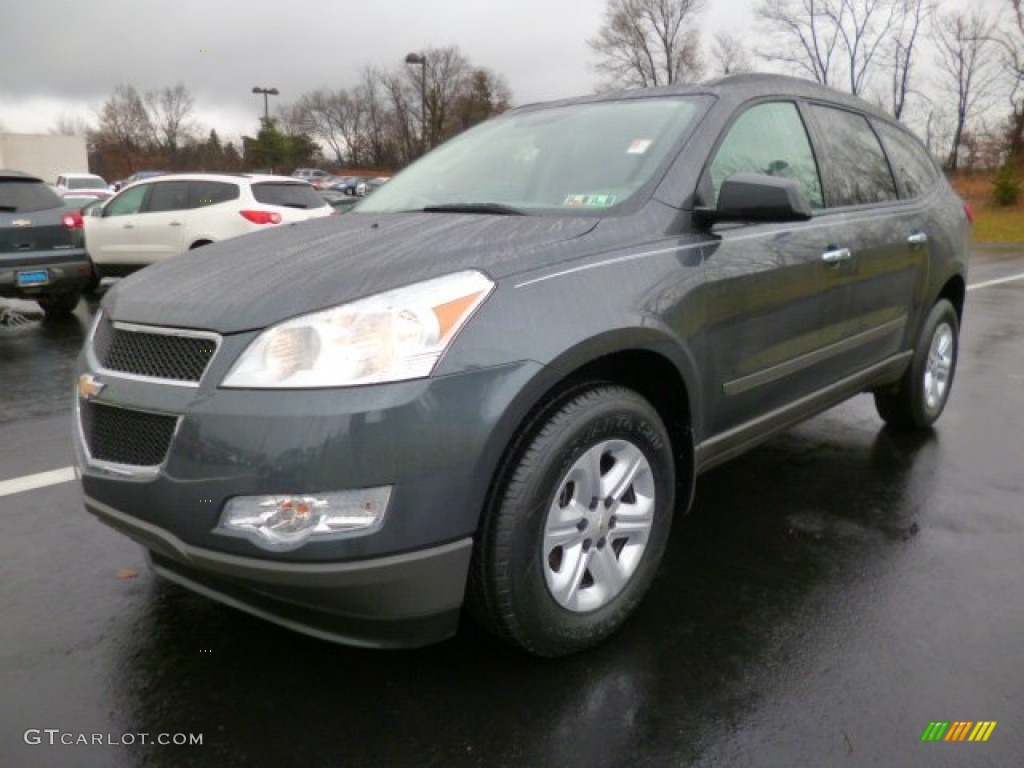 Cyber Gray Metallic 2011 Chevrolet Traverse LS AWD Exterior Photo #88244421