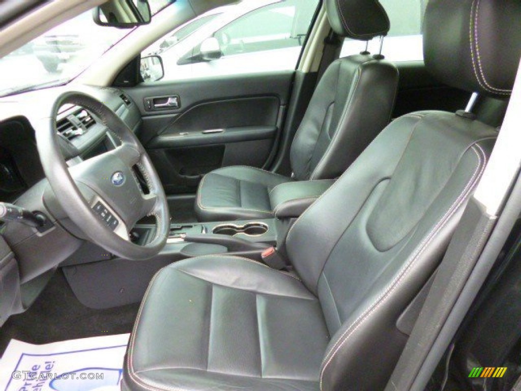 2010 Fusion SEL V6 - Tuxedo Black Metallic / Charcoal Black photo #6