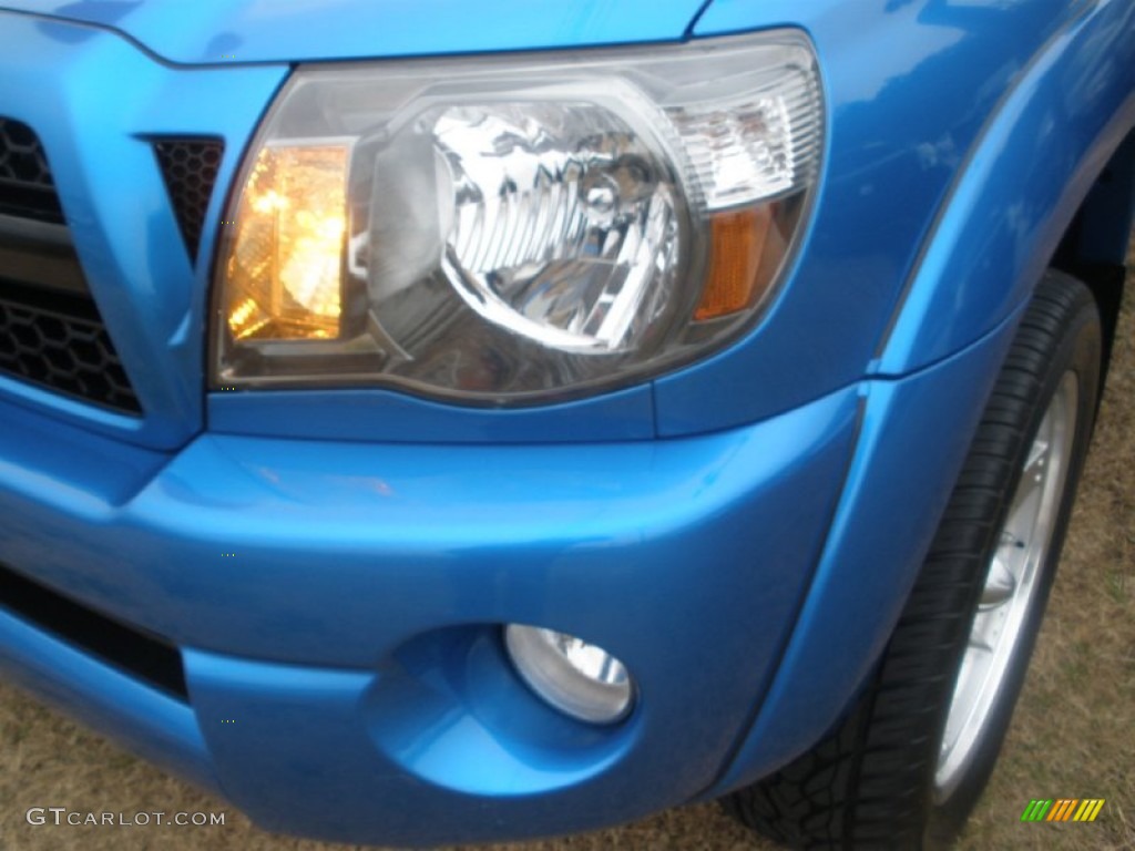 2011 Tacoma V6 TRD Sport PreRunner Double Cab - Speedway Blue / Graphite Gray photo #10